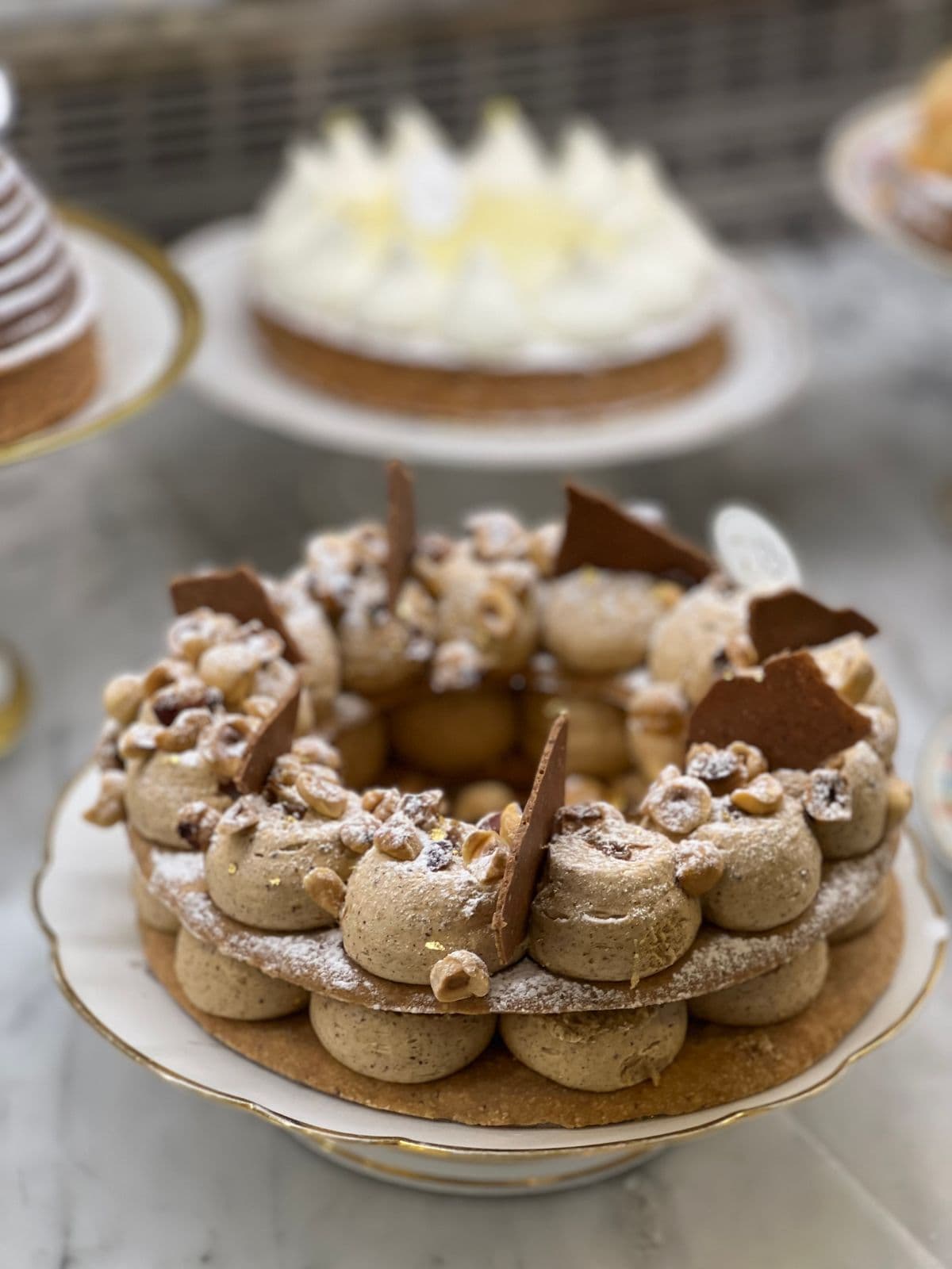 Hazelnut Praline Tart